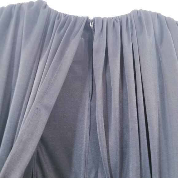 Vintage Susan Roselli for Vijack Black Satin Rhinestones Party Cocktail Dress - Picture 12 of 15